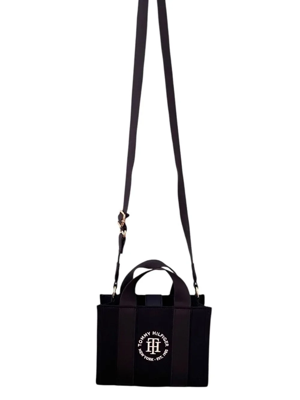 NWT Tommy Hilfiger Navy Blue Crossbody Mini Tote with Logo